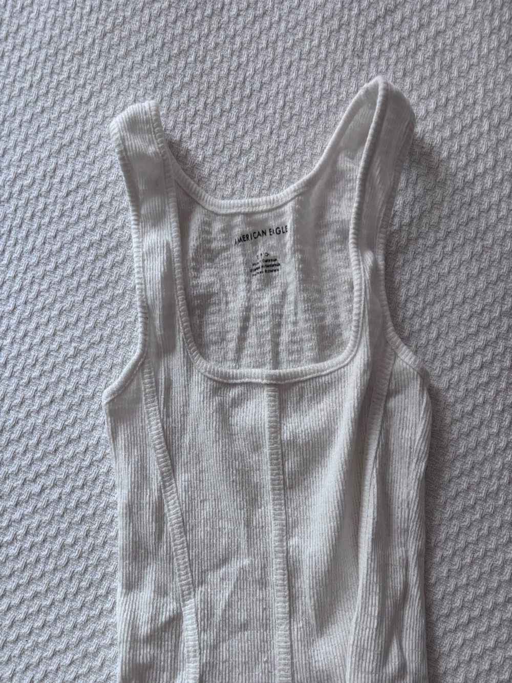 AE White Crop Top